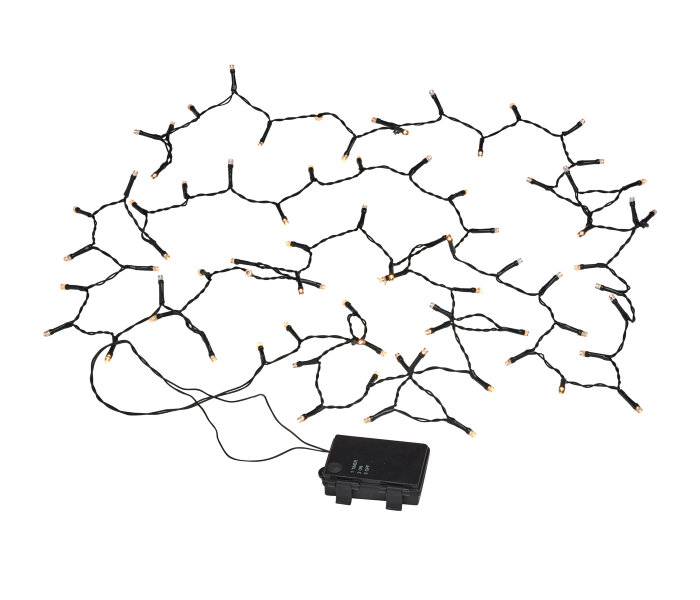 Lysslynge m/timer 80 LED-pærer 3,9 meter